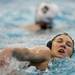 Michigan senior Kiki Golden swims back after scoring in the second half of the game against Indiana on Saturday, April 27. Daniel Brenner I AnnArbor.com
